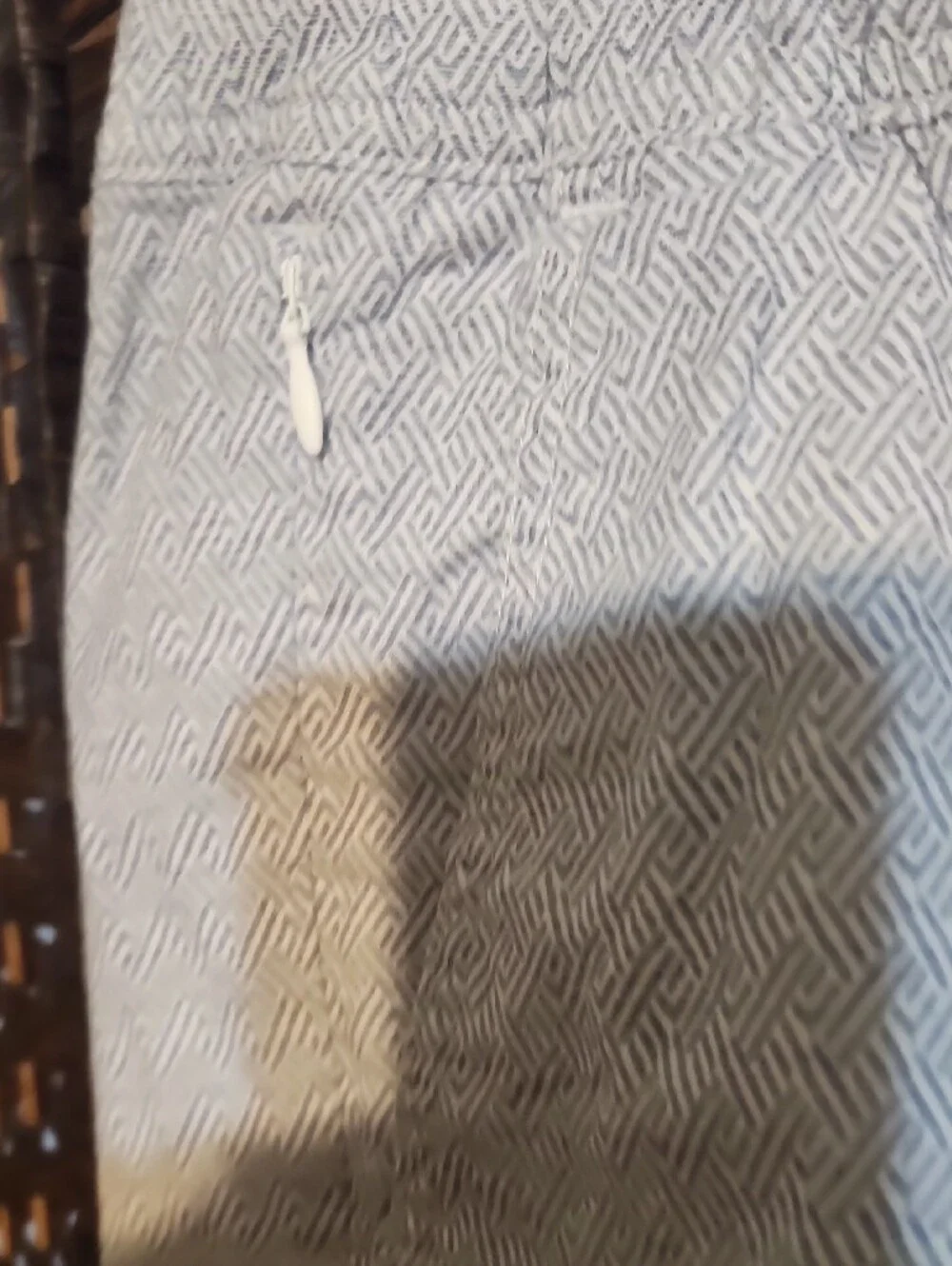 Hollister Light Blue Geo-Pattern Men's Athletic Shorts